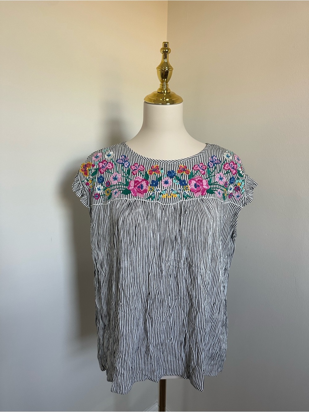 Jodifl Striped Embroidered Blouse